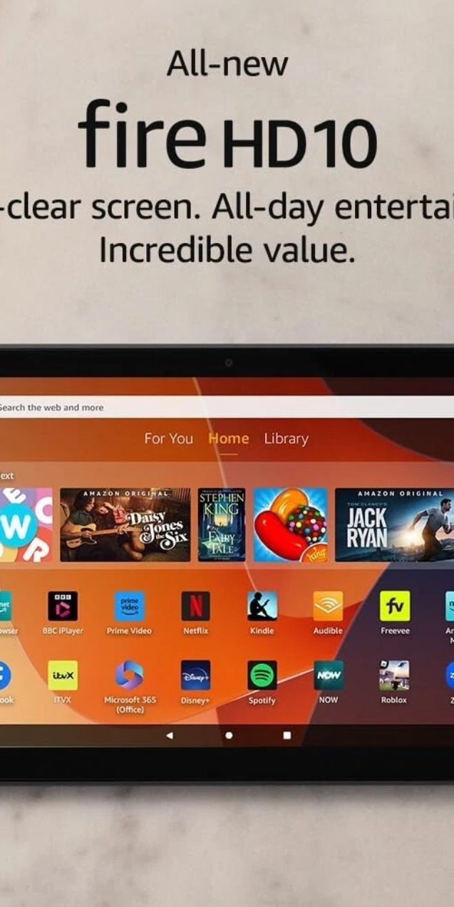 Amazon Fire HD 10 13th Gen, 4GB RAM, 64GB ROM, At Best Prices in Nigeria, Lagos, Abuja, Port Harcourt, Enugu,& Onitsha via Kidsedutab. Buy now at Kidsedutab