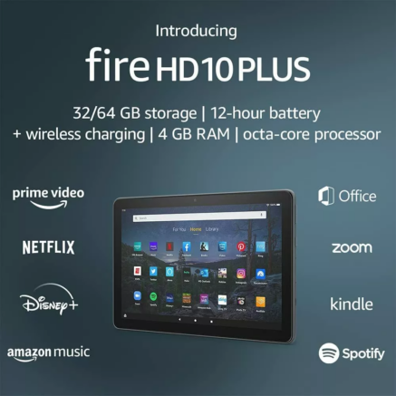 Amazon Fire HD10 Plus Edition 11th Gen 10.1-inch, 4GB RAM, 32GB ROM, At Best Prices in Nigeria, Lagos, Abuja, Port Harcourt, Enugu, Onitsha.